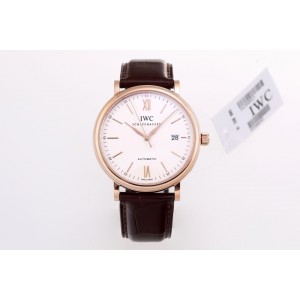 V7 IWC 포르토피노 IW356504 18K로즈골드 도금 화이트다이얼 ETA2892