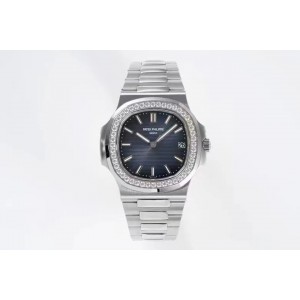 PPF 파텍필립 노틸러스 5711 다이아몬드 베젤인덱스 블루다이얼 브레이슬릿