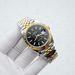 클린/롤렉스 데이저스트 주빌리 41mm 콤비 블랙바 126333//