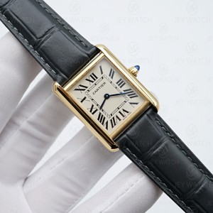 AF/까르띠에 탱크 루이 Tank Louis 라지 쿼츠 옐로우 골드 WGTA0067