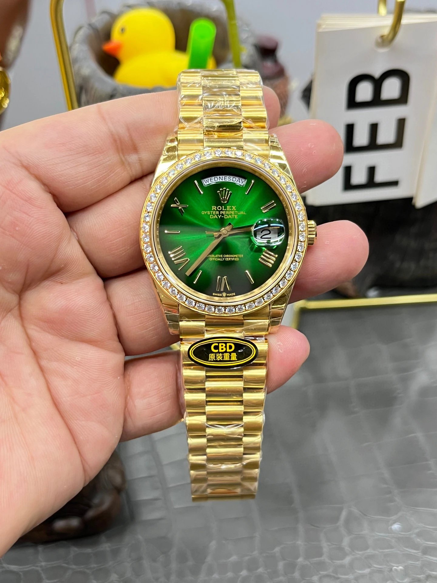 CBD/롤렉스 데이데이트 40MM 모이사나이트