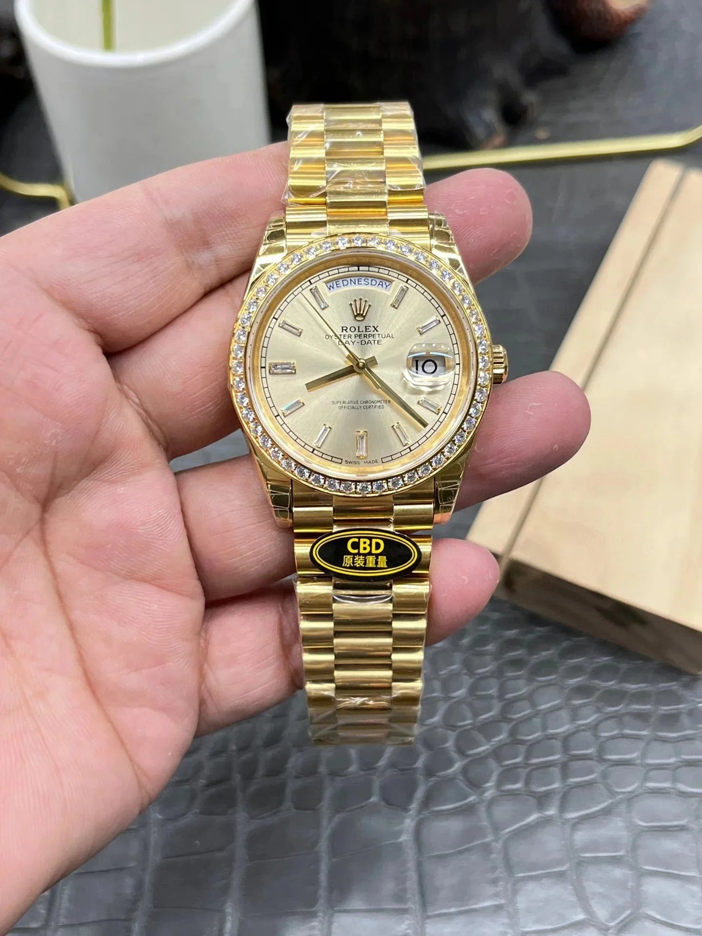 CBD/롤렉스 데이데이트 40MM 모이사나이트