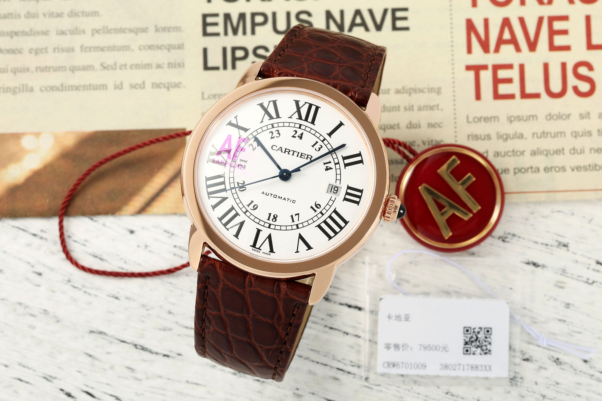 AF/까르띠에 롱드솔로 42mm 엘리