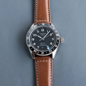 론진 스피릿 줄루 타임 39mm 레더