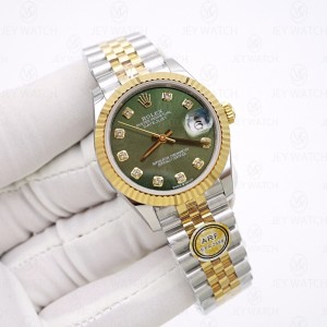 ARF/ 롤렉스 데이저스트 레이디 그린 선레이 31MM   2688 //