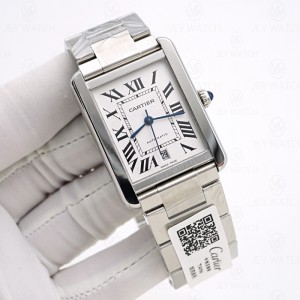 AF/ 까르띠에 탱크 솔로 워치 엑스 라지 스틸//
