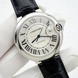 AF/ 발롱블루 드 까르띠에 42mm 오토메틱 레더//