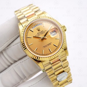 TWS/롤렉스 데이데이트 샴페인 골드 36MM 118238//