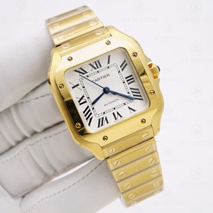 BV/산토스 드 까르띠에 워치 옐로우골드 WGSA0030