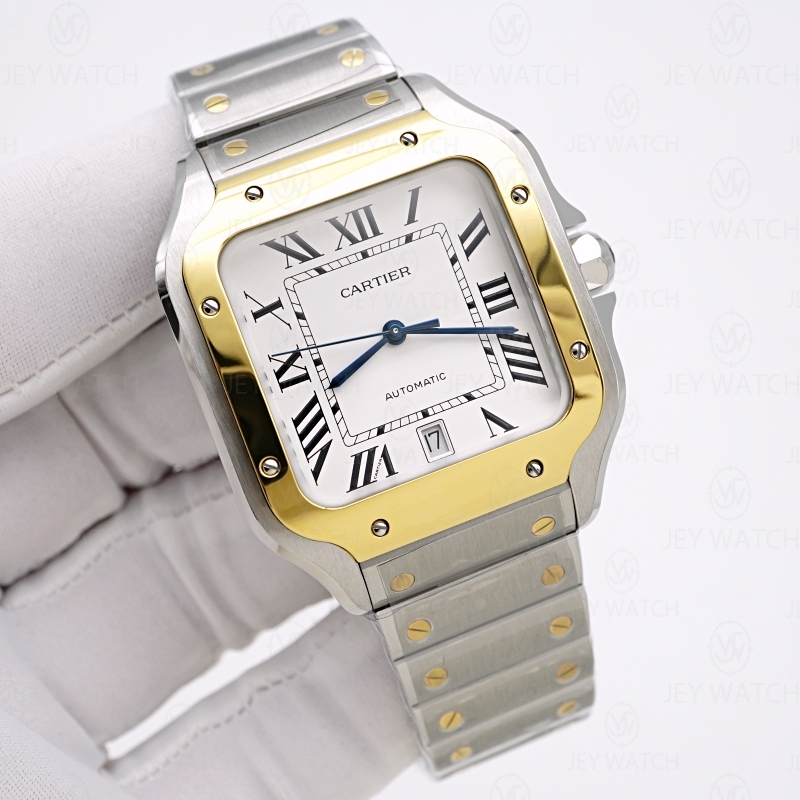 (중국당일발송) BV/까르띠에 산토스 옐로우 골드 콤비 라지 V2