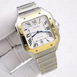 (중국당일발송) BV/까르띠에 산토스 옐로우 골드 콤비 라지 V2