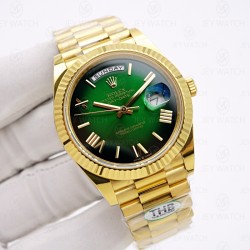 THB/롤렉스 데이데이트 40mm 3255 무브 그린 옴브레