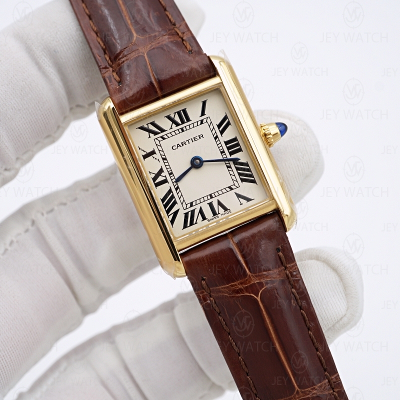 （중국당일발송）AF/ 까르띠에 Tank Louis Cartier 탱크 루이스 스몰 옐로우골드 엘리