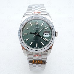 QF/ 롤렉스 데이저스트 주빌리 그린 썬레이 36mm  126334