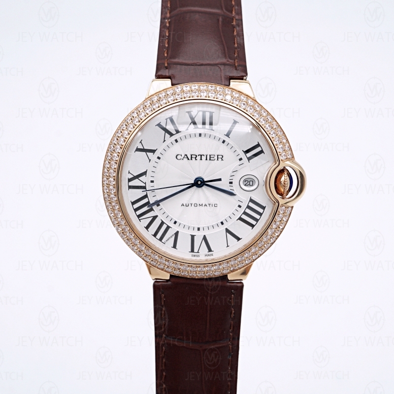 AF/까르띠에 발롱블루 42MM 에버로즈 페이브