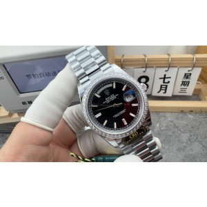 CBD/롤렉스 데이데이트 40MM 텅스텐 페이브