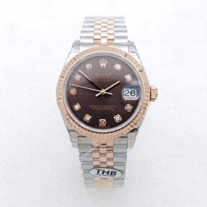 THB/ 롤렉스 데이저스트 초콜릿 선레이 31MM 에버로즈 콤비
