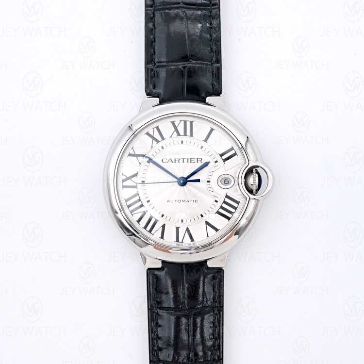 （판매완료 ）CR/ AF 발롱블루 드 까르띠에 40mm 오토메틱 레더