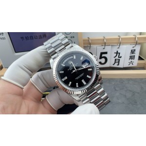 VS/롤렉스 데이데이트 40mm 바케트 인덱스 인덱스 V2