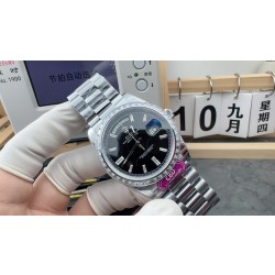 CBD/롤렉스 데이데이트 40MM 텅스텐 페이브