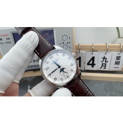 AF/ 론진 마스터 콜렉션 문페이즈 42MM 레더